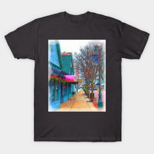Christmas Village Shops T-Shirt